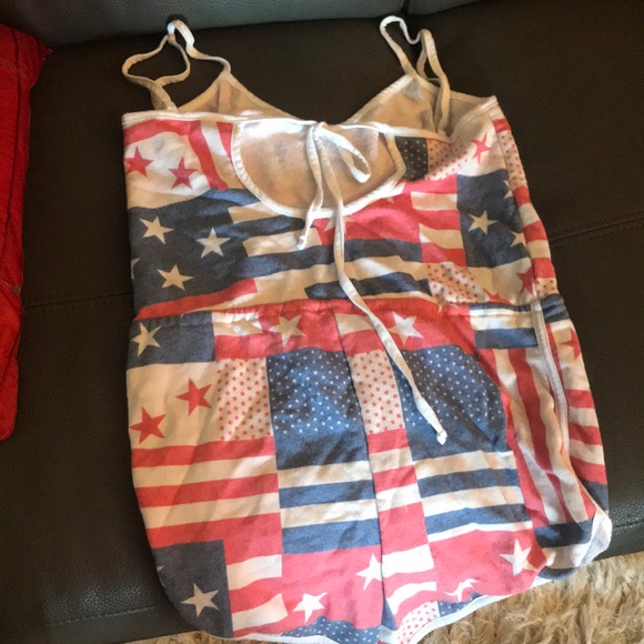 Great Memorial Day or July 4th Romper - Picture 3 of 3